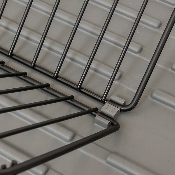 5 FIVE SIMPLY SMART - Égouttoir "Néo" avec rack extensible gris - large