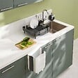 5 FIVE SIMPLY SMART - Égouttoir extensible 12 assiettes "Etira" gris - vignette
