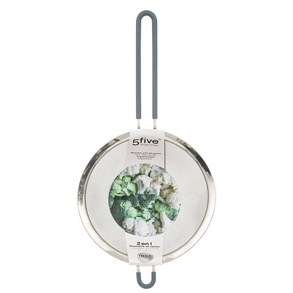 5 FIVE SIMPLY SMART - Passoire tamis inox/siliconne 20cm - large