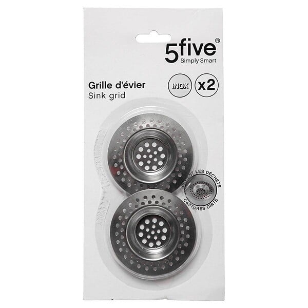 5 FIVE SIMPLY SMART - Lot de 2 grilles d'évier - large