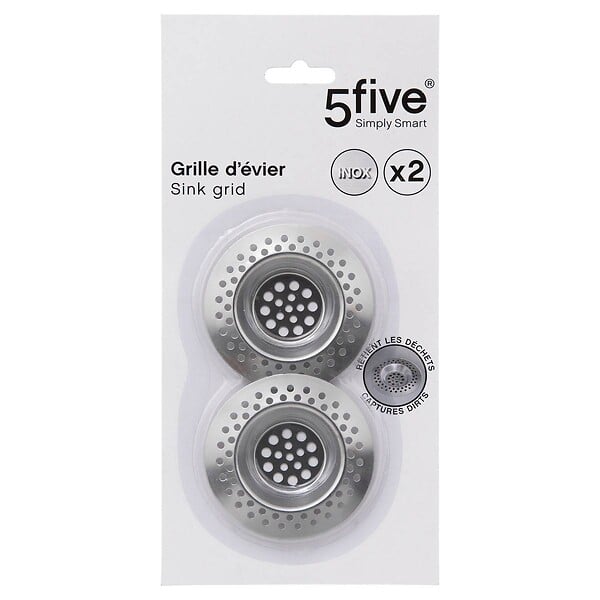 5 FIVE SIMPLY SMART - Lot de 2 grilles d'évier - large