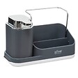 5 FIVE SIMPLY SMART - Organiseur évier avec distributeur 300ml "Néo" gris - vignette