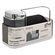5 FIVE SIMPLY SMART - Organiseur évier avec distributeur 300ml "Néo" gris - vignette