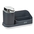 5 FIVE SIMPLY SMART - Organiseur évier avec distributeur 300ml "Néo" gris - vignette
