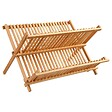 5 FIVE SIMPLY SMART - Égouttoir pliant 2 niveaux bambou - vignette