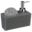 5 FIVE SIMPLY SMART - Distributeur savon avec éponge 170ml noir - vignette