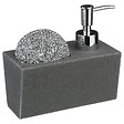 5 FIVE SIMPLY SMART - Distributeur savon avec éponge 170ml noir - vignette