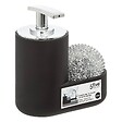 5 FIVE SIMPLY SMART - Distributeur savon avec éponge 300ml noir - vignette