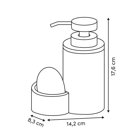 5 FIVE SIMPLY SMART - Distributeur de savon Come beige 330ml - large