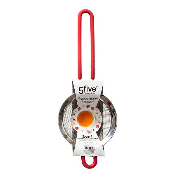 5 FIVE SIMPLY SMART - Passoire tamis inox/siliconne 9cm - large
