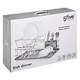 5 FIVE SIMPLY SMART - Égouttoir acier 2 niveaux avec plateau inox - vignette