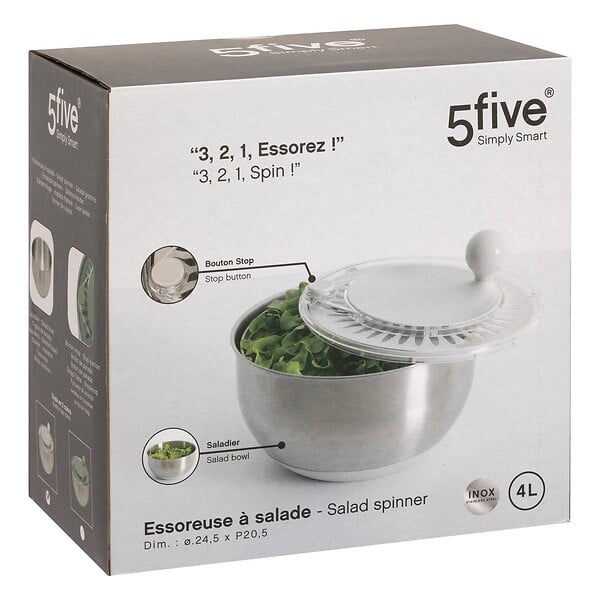 5 FIVE SIMPLY SMART - Essoreuse mécanique D24,5cm - large