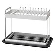5 FIVE SIMPLY SMART - Égouttoir 2 niveaux gris 42,5x23,5cm - vignette