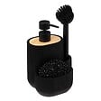 5 FIVE SIMPLY SMART - Distributeur savon avec accessoires 500ml "Blackwood" noir - vignette