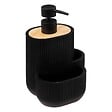 5 FIVE SIMPLY SMART - Distributeur savon avec accessoires 500ml "Blackwood" noir - vignette