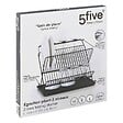 5 FIVE SIMPLY SMART - Égouttoir pliant 2 niveaux avec plateau noir - vignette
