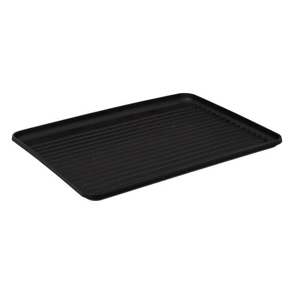 5 FIVE SIMPLY SMART - Égouttoir pliant 2 niveaux avec plateau noir - large