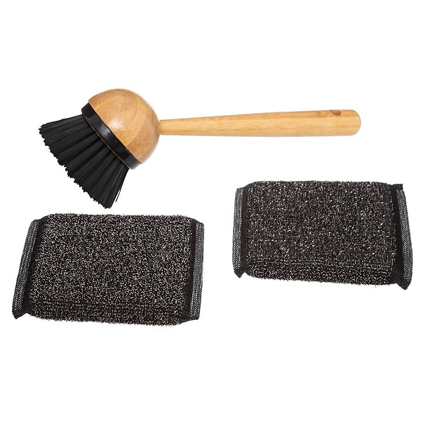 5 FIVE SIMPLY SMART - Distributeur à savon avec brosse et éponge bambou - large