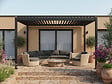 HESPERIDE - Pergola bioclimatique électrique Evora Graphite 4 x 3 m - Hespéride - vignette