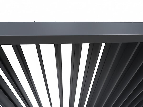 HESPERIDE - Pergola bioclimatique électrique Evora Graphite 4 x 3 m - Hespéride - large