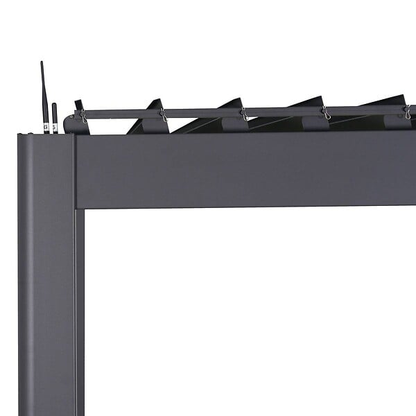 HESPERIDE - Pergola bioclimatique électrique Evora Graphite 4 x 3 m - Hespéride - large
