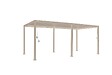 HESPERIDE - Pergola bioclimatique autoportante Evora 6x3m argile - vignette