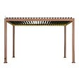 HESPERIDE - Pergola bioclimatique autoportante Evora 4x3m miel - vignette