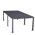 HESPERIDE - Pergola bioclimatique  "Evora" grand modèle 6x3,6m en aluminium traité époxy Graphite - vignette