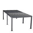 HESPERIDE - Pergola bioclimatique  "Evora" grand modèle 6x3,6m en aluminium traité époxy Graphite - vignette