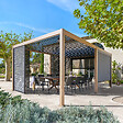 HESPERIDE - Pergola bioclimatique autoportante Evora 6x3m miel - vignette