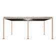 HESPERIDE - Pergola bioclimatique autoportante Evora 6x3m miel - vignette