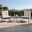 CONCEPT USINE - Ensemble de jardin 2 fauteuils gris avec table basse ATRANI - vignette