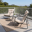 CONCEPT USINE - Ensemble de jardin 2 fauteuils gris avec table basse ATRANI - vignette