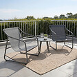 CONCEPT USINE - Ensemble de jardin 2 fauteuils gris avec table basse ATRANI - vignette