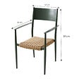 CONCEPT USINE - Ensemble table de jardin 200 cm et 8 fauteuils kaki effet rotin CANBERRA - vignette