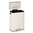 5 FIVE SIMPLY SMART - Poubelle Nova avec Pedale 2x30L Beige 45,5x36,5x67 cm - vignette