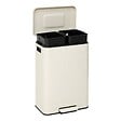 5 FIVE SIMPLY SMART - Poubelle Nova avec Pedale 2x30L Beige 45,5x36,5x67 cm - vignette