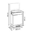 5 FIVE SIMPLY SMART - Poubelle Nova avec Pedale 2x30L Beige 45,5x36,5x67 cm - vignette