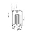 5 FIVE SIMPLY SMART - Poubelle Nova avec Pedale 30L 35x27x58 cm - vignette