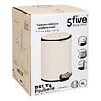 5 FIVE SIMPLY SMART - Poubelle "Delta" 6L métal argile - vignette