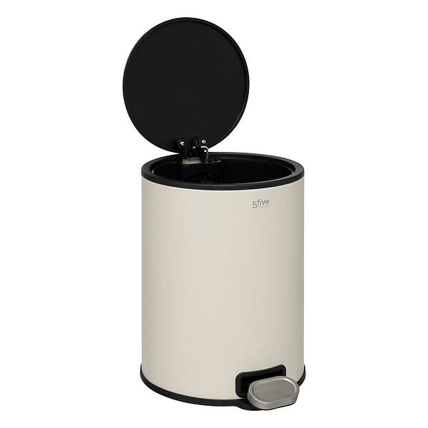 5 FIVE SIMPLY SMART - Poubelle "Delta" 6L métal argile - large