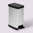5 FIVE SIMPLY SMART - Poubelle slim 40L en plastique gris - vignette