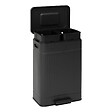 5 FIVE SIMPLY SMART - Poubelle Nova avec Pedale 2x30L Noir 45,5x36,5x67 cm - vignette