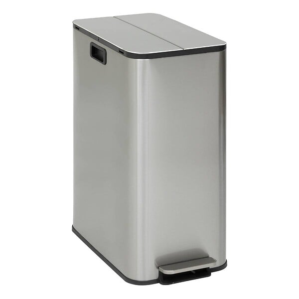 5 FIVE SIMPLY SMART - Poubelle Delta avec Pedale 2x28L Inox - large