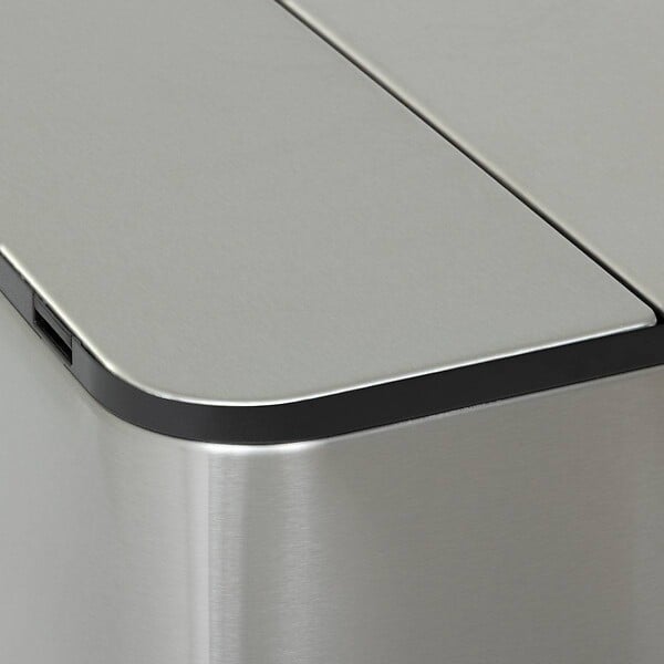 5 FIVE SIMPLY SMART - Poubelle Delta avec Pedale 2x28L Inox - large