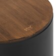 5 FIVE SIMPLY SMART - Poubelle Modern Color avec Pedale 30L Noir et Acacia 29,2x37,7x59,5 cm - vignette