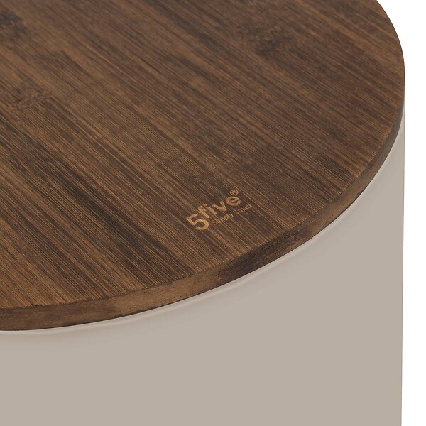 5 FIVE SIMPLY SMART - Poubelle Modern Color avec Pedale 30L Argile et Acacia 37,7x29,2x59,5 cm - large