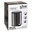5 FIVE SIMPLY SMART - Poubelle "Delta" 6L métal noir - vignette