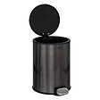 5 FIVE SIMPLY SMART - Poubelle "Delta" 6L métal noir - vignette