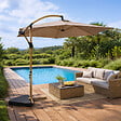 CONCEPT USINE - Parasol déporté octogonal  300 cm taupe PORTICCIO - vignette